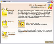 MSN Messenger Password screenshot